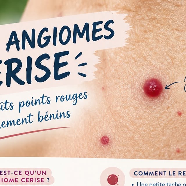 Angiome cerise : petits points rouges bénins sur la peau