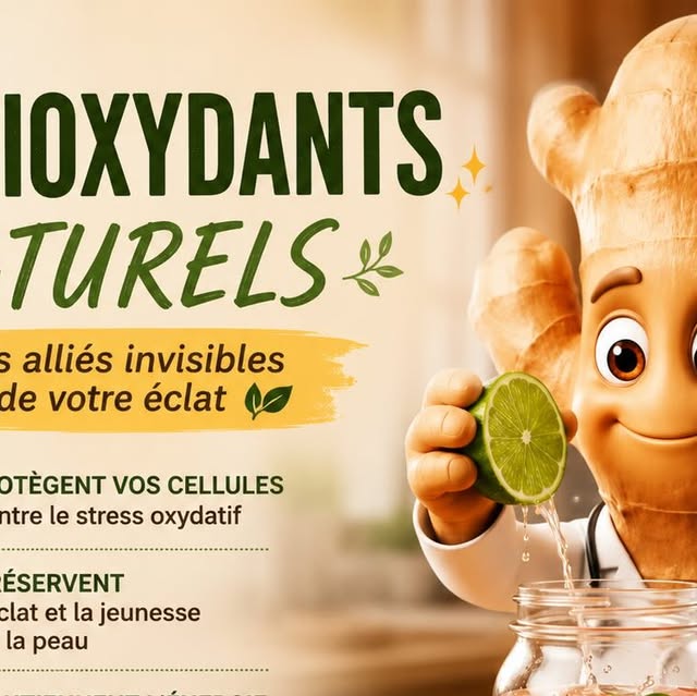 Antioxydants naturels aliments peau eclat