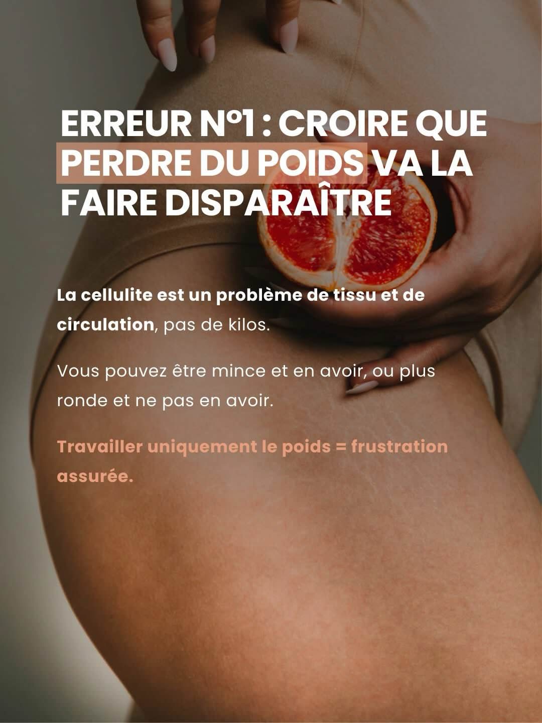 Cellulite erreur 1 : crèmes miracles