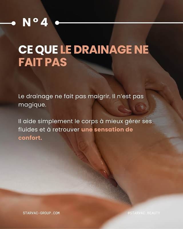 N°4 — Ce que le drainage ne fait pas : il ne fait pas maigrir