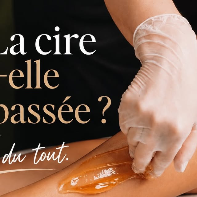 Épilation à la cire en institut de beauté