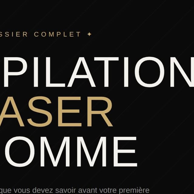 Epilation laser dos homme confort resultats