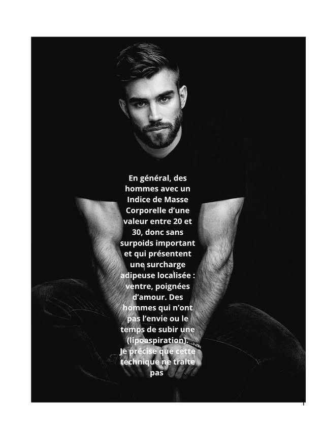 Homme avec surcharge graisseuse localisée au ventre et poignées d'amour