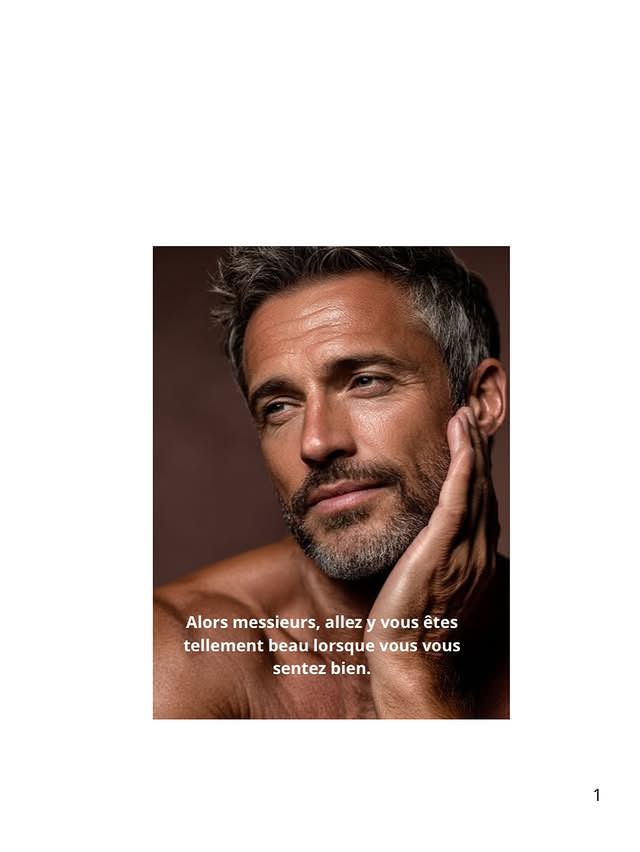 Homme mature élégant avec barbe grise — soins masculins et bien-être