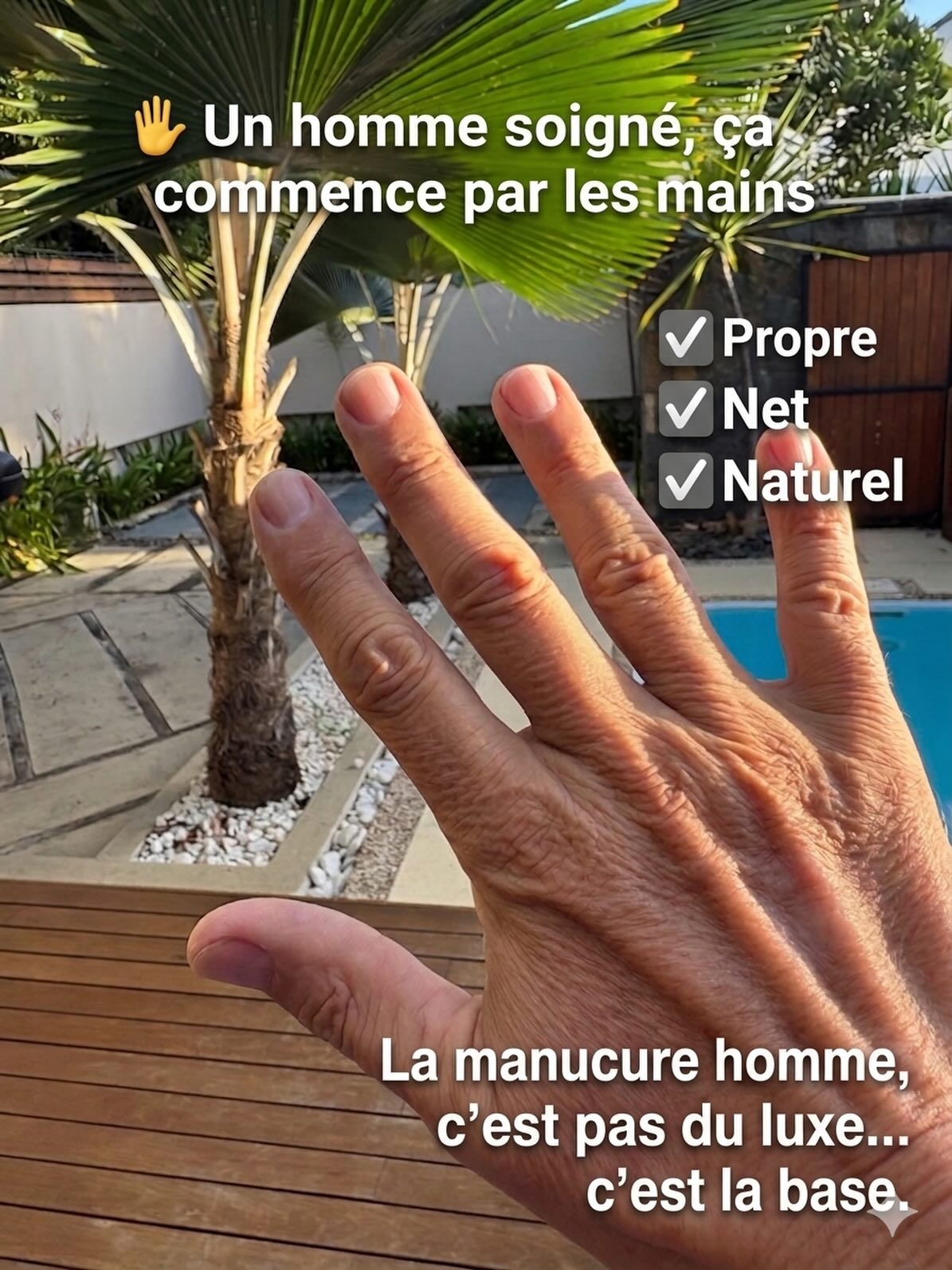 Manucure homme ongles cuticules mains élégance soins