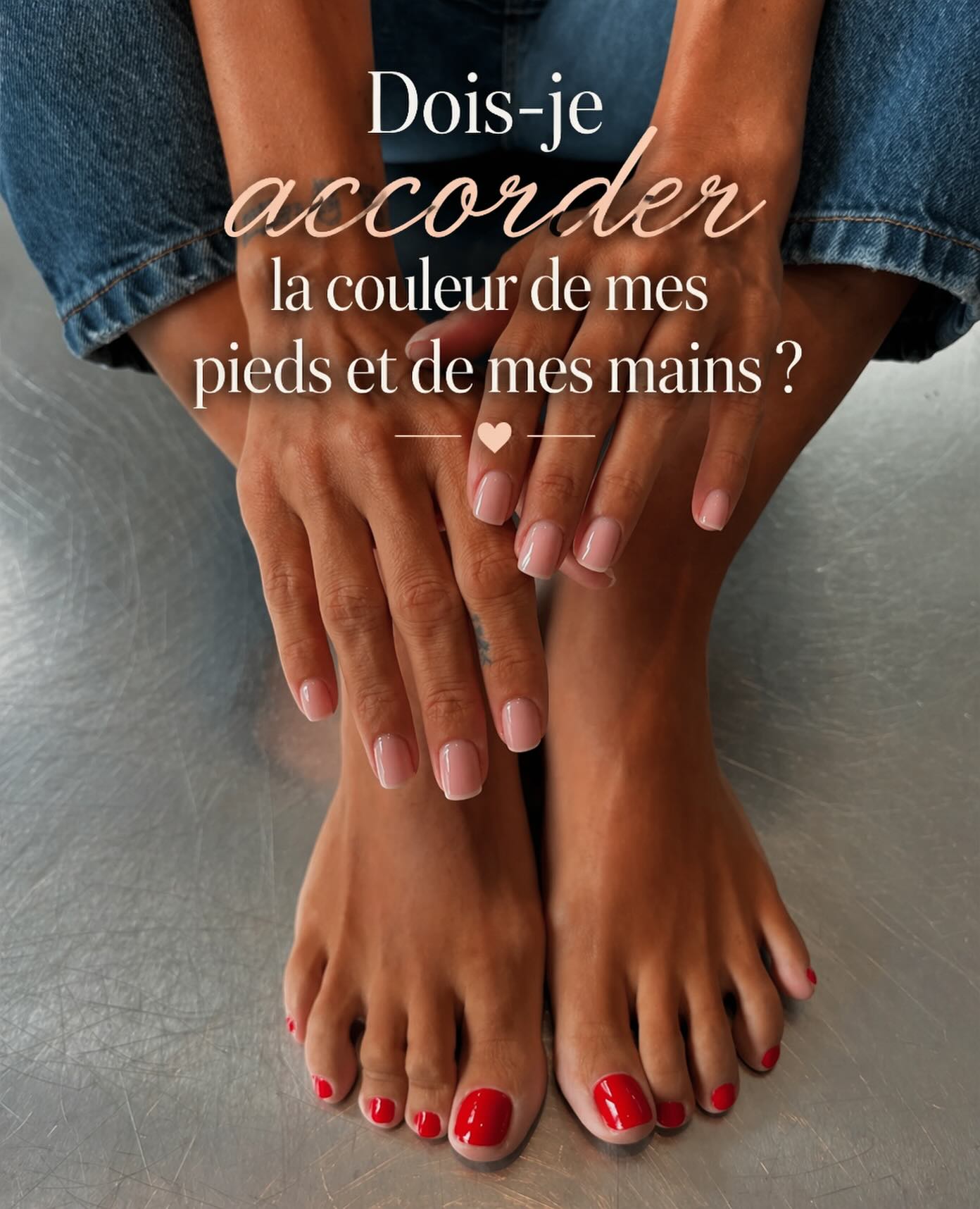 Manucure-pédicure : accord mains-pieds