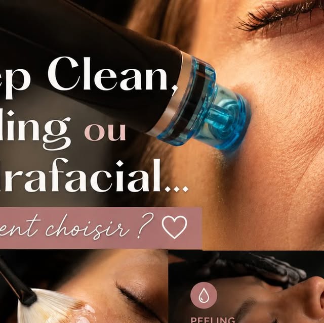 Nettoyage peau profondeur deep clean peeling hydrafacial
