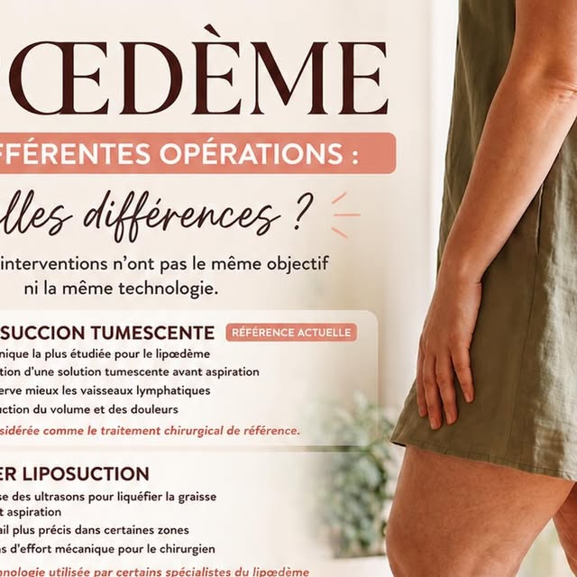 Opérations lipœdème liposuccion techniques chirurgicales