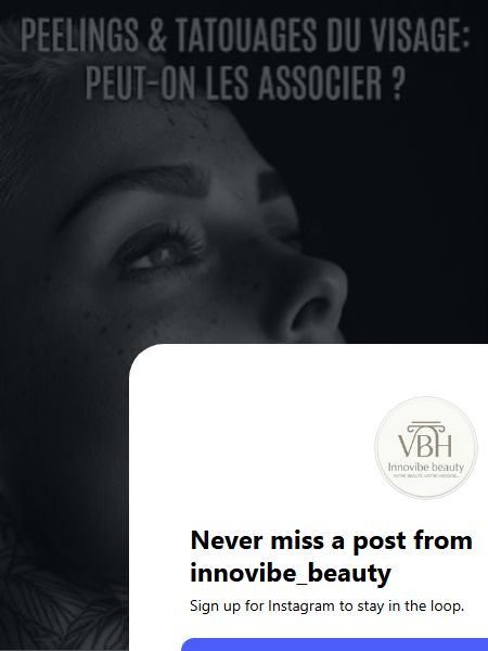 Peeling et tatouage du visage, précautions