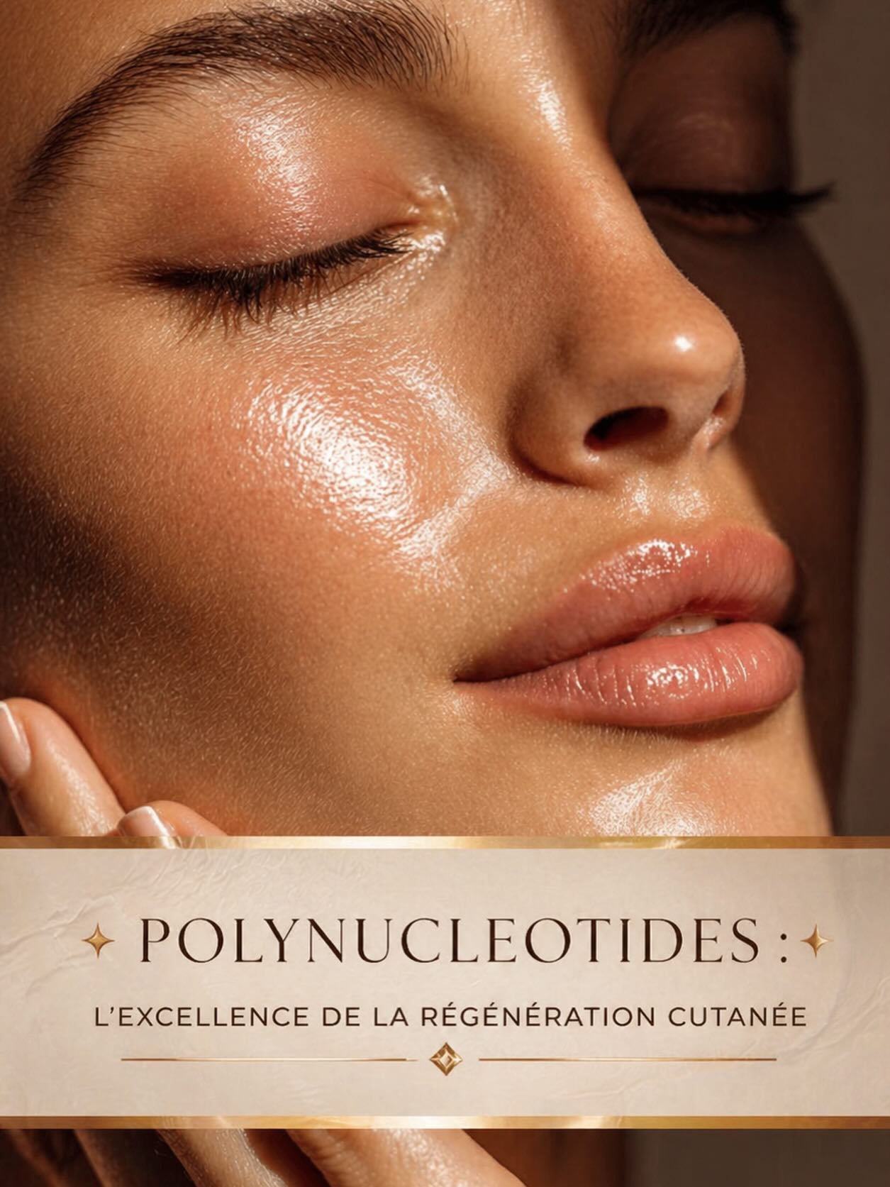 Soin polynucléotides régénération cutanée visage femme