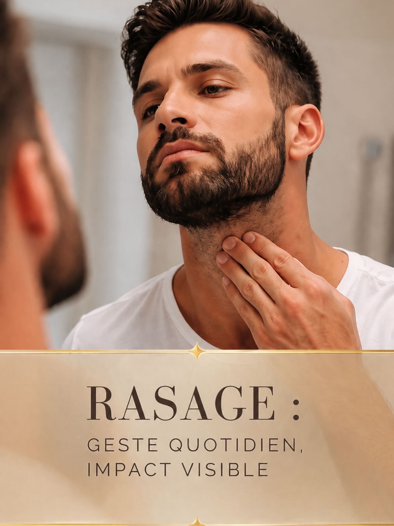 Rasage homme soins peau