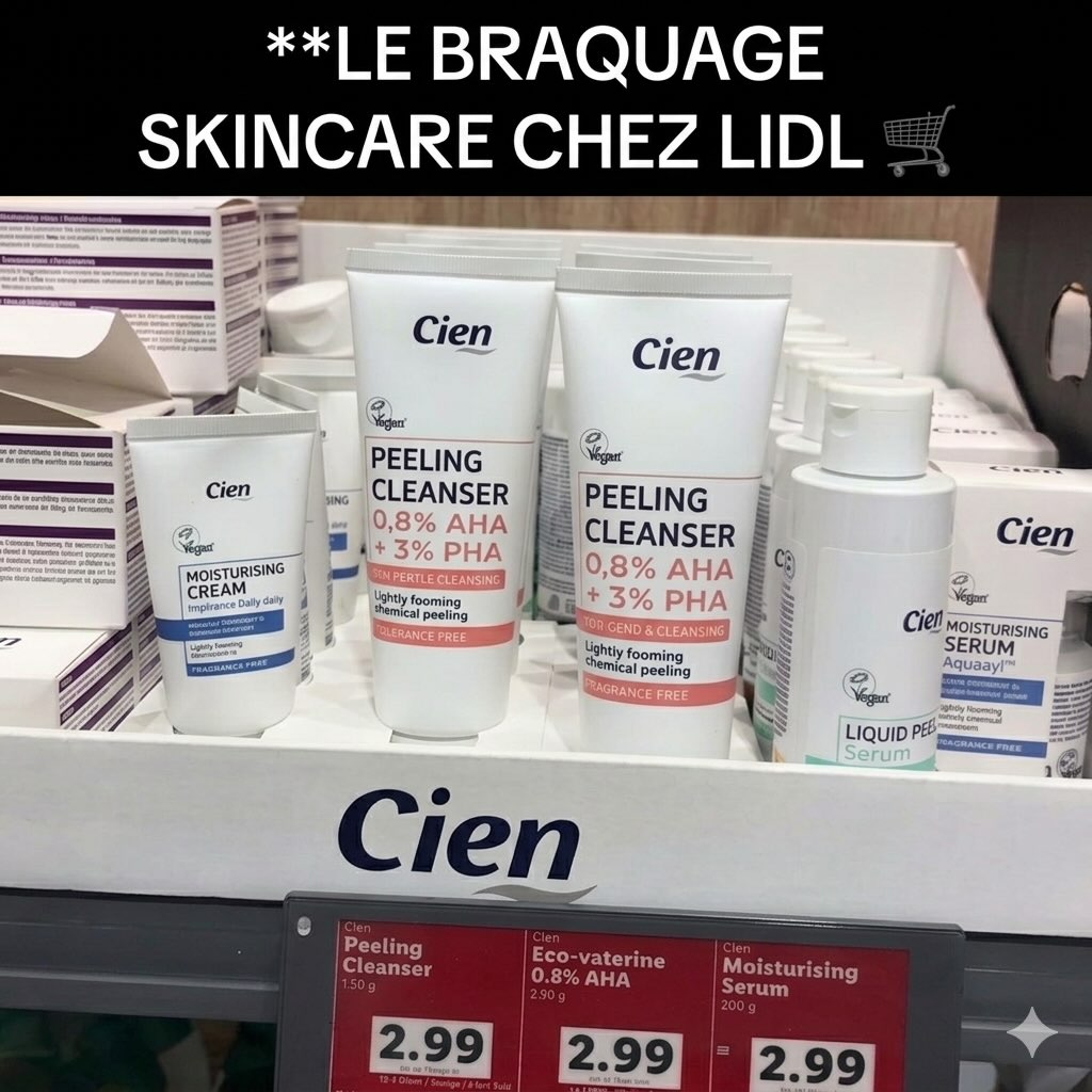 Skincare Lidl Cien Pro Beauty vs The Ordinary comparatif budget