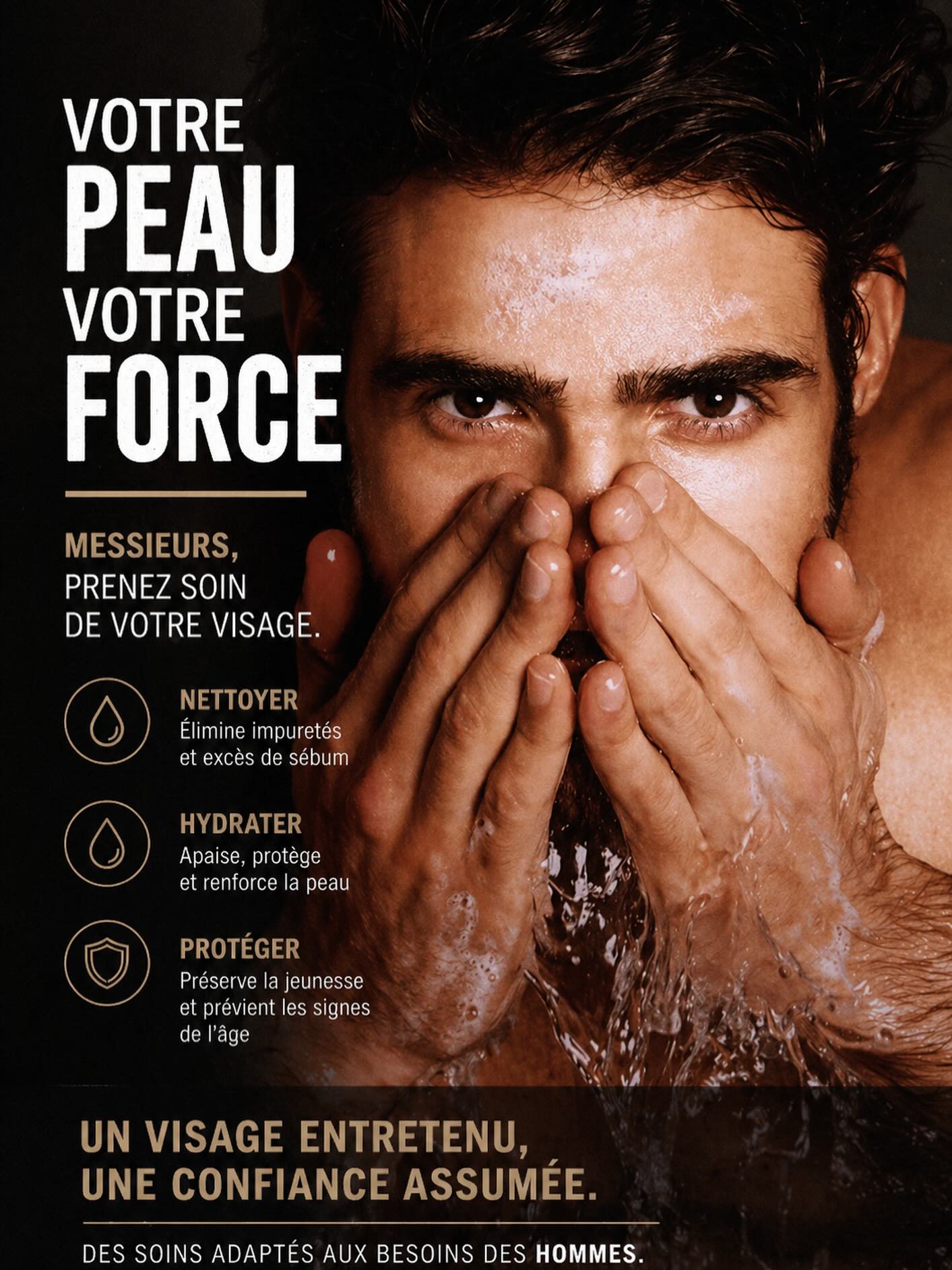 Soin visage homme pollution rasage routine essentielle peau