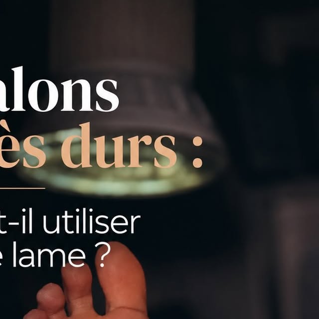 Soin des talons durs et callosités des pieds