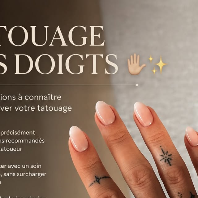 Précautions pour un tatouage des doigts