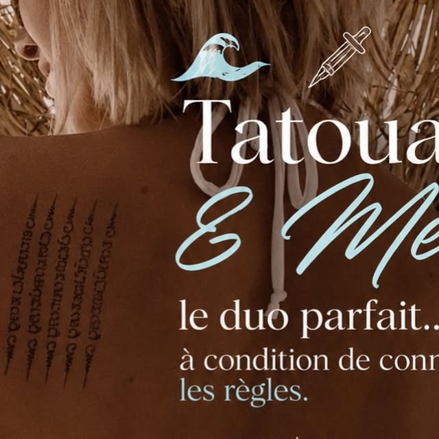 Protection d'un tatouage face au soleil et à la mer